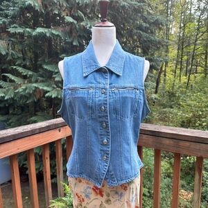 High Sierra Light Blue Denim Vest